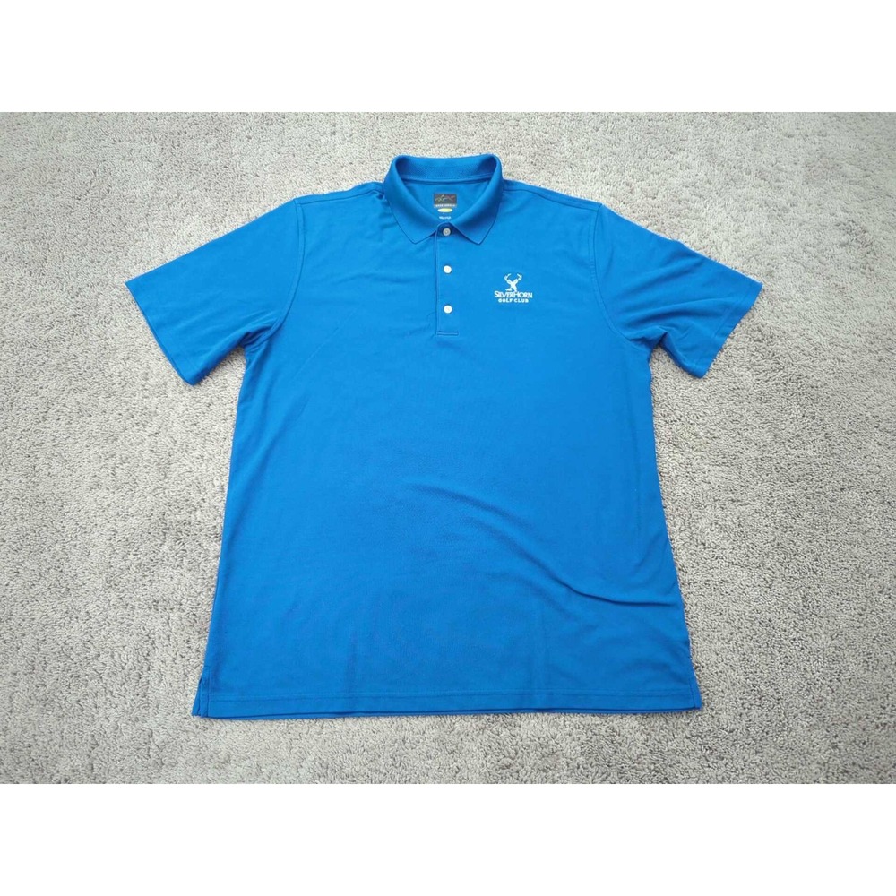 Greg Norman Polo Shirt Mens XL Short Sleeve Golf Athletic‎ Silverhorn Golf Club